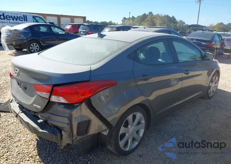 2013 Hyundai Elantra Limited from USA, damaged, VIN 5NPDH4AE1DH268107